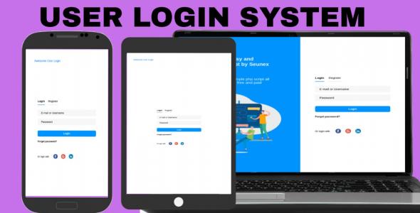 Awesome user login system